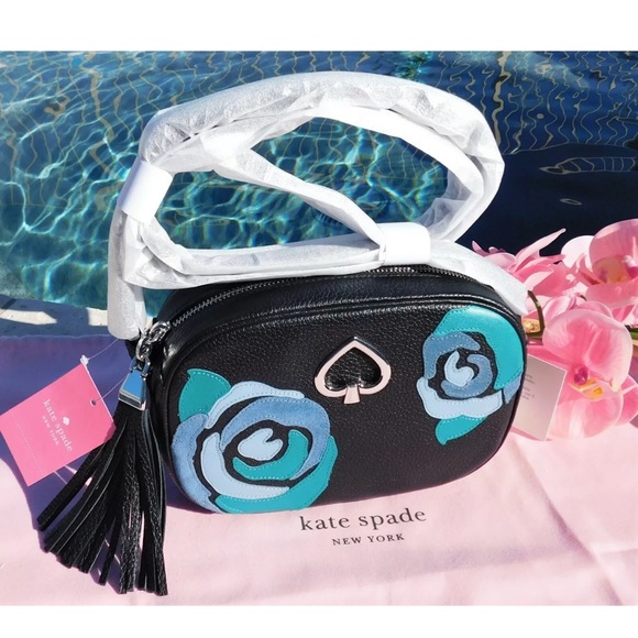 Kate Spadde Kourtney Floral Applique Camera Bag - Picture 1 of 8